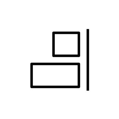 Modern b 'nin vektör illüstrasyonu eksik simgesi