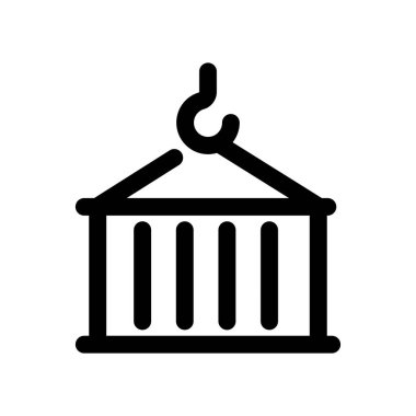 Alışveriş sepeti ikonu vektör illüstrasyonu