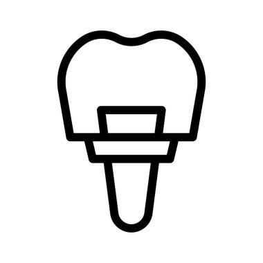 diş ipi çizgisi vektör simgesi