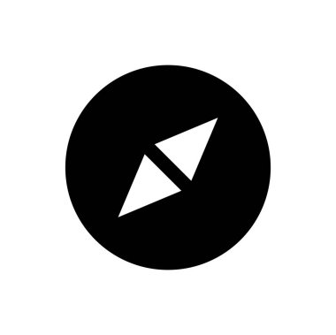 pusula, simge, vektör illüstrasyonu