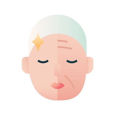 Bıyıklı ve sakallı adamın yüzü.