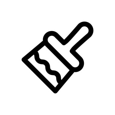 Bir boya fırçasının vektör illüstrasyonu