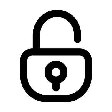 asma kilit ikon vektör çizimi