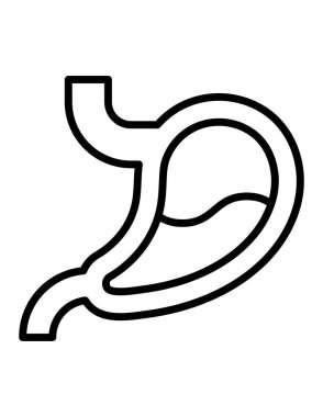 Mide ağ simgesi, vektör illüstrasyonu 