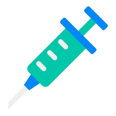 Şırınga, simge, vektör illüstrasyonu 