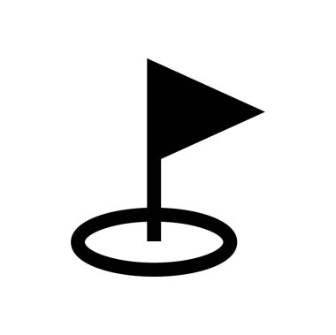 Golf topu ikonu vektör illüstrasyon grafik tasarımı