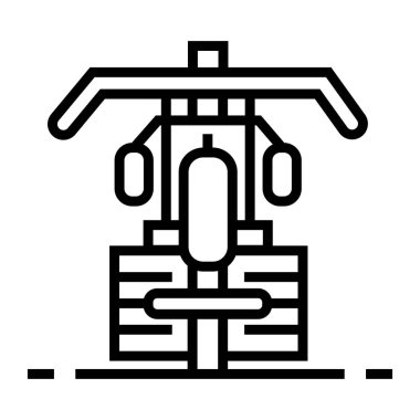 Bilim ve teknoloji çizgi vektör simgesi.