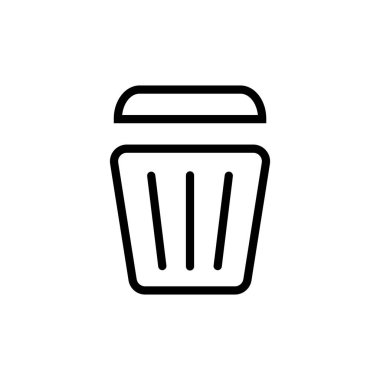 Çöp kutusu vektör illüstrasyonuName