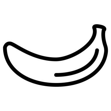 muz, simge, vektör illüstrasyonu 