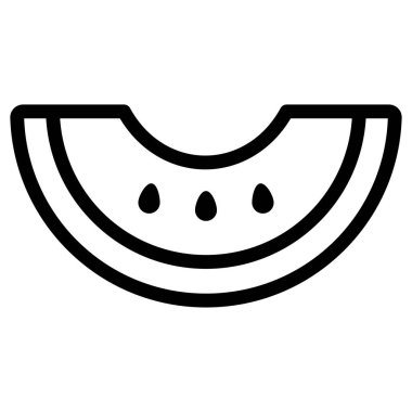 Karpuz ağı simgesi. Vektör illüstrasyonu 