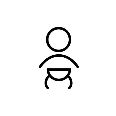 bebek ikonu vektör illüstrasyonu