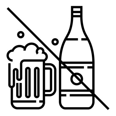 Yasaklama işareti vektör illüstrasyonu 