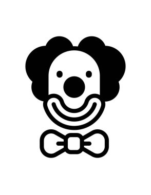 Palyaço ağı simgesi. Vektör illüstrasyonu 