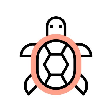 Kaplumbağanın vektör çizimi