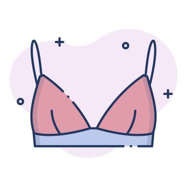 sütyen, simge, vektör illüstrasyonu 