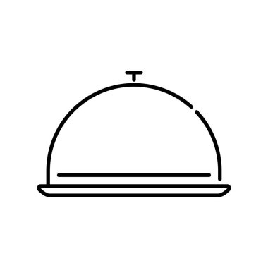 Lokanta ikonu. vektör illüstrasyonu