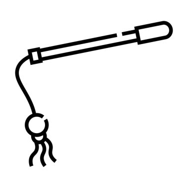 İpli bir adamın vektör çizimi