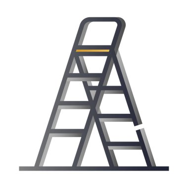 merdiven beyaz arkaplanda izole edildi