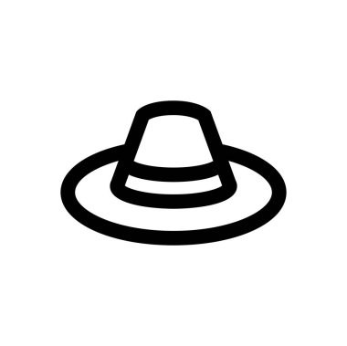 hat web simgesi, vektör illüstrasyonu 