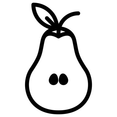 armut çizgi vektör simgesi