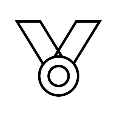 Madalya ikon vektör illüstrasyonu 