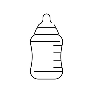 süt simgesi, vektör illüstrasyonu 