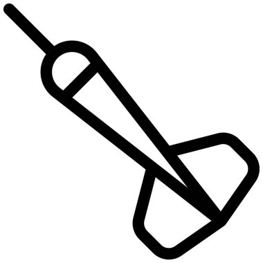 Bilim ve teknoloji çizgi vektör simgesi.