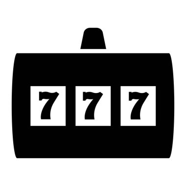 slot makinesi ikon vektör çizimi