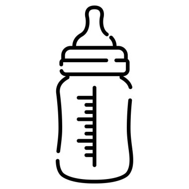 bebek şişe vektör simgesi