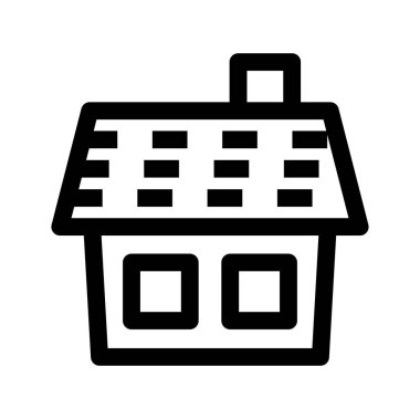 ev düz ikon vektör illüstrasyonu