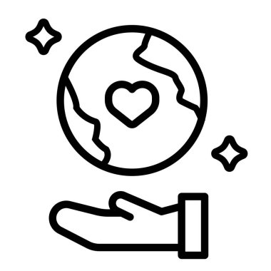 kalp çizgisi vektör simgesi