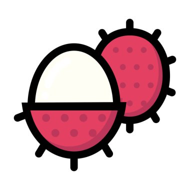 tropikal meyve vektörü simgesi