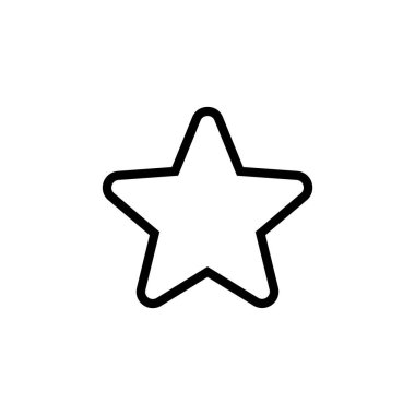 yıldız simgesi vektör illüstrasyonu