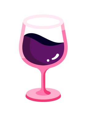 Bir bardak asmanın vektör çizimi