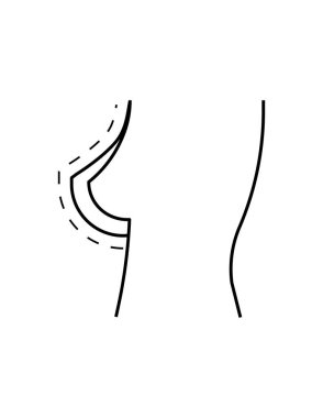 Bir insan figürünün vektör çizimi