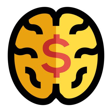 Dolar işareti çizimi. vektör.