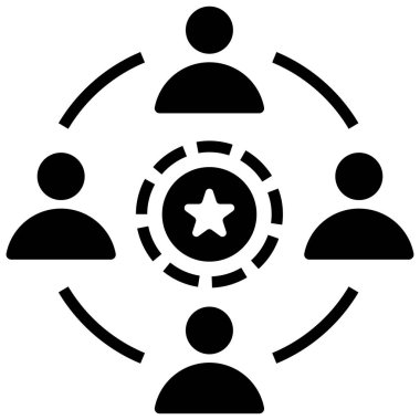 Takım web simgesi. Vektör illüstrasyonu 