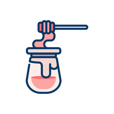 Bir bal simgesinin vektör illüstrasyonu