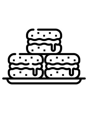 Hamburgerlerin vektör çizimi