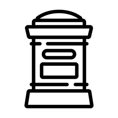 Posta kutusunun vektör illüstrasyonu 