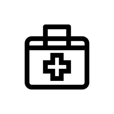 İlk yardım simgesi vektör illüstrasyonu 