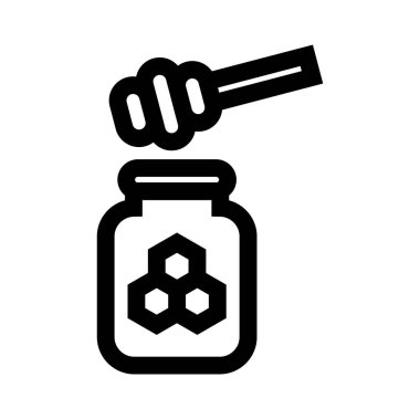 bal ağı simgesi, vektör illüstrasyonu 