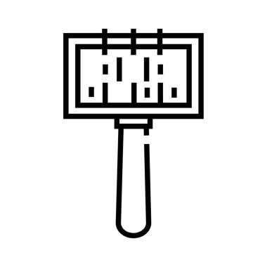 Web, mobil ve bilgi grafikleri için vektör çizgisi simgesi.