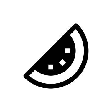 Karpuz ağı simgesi. Vektör illüstrasyonu 