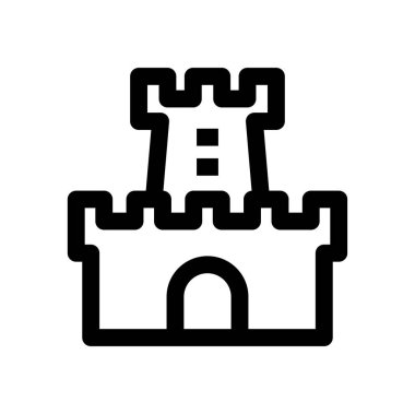 kale ikonu vektör illüstrasyonu