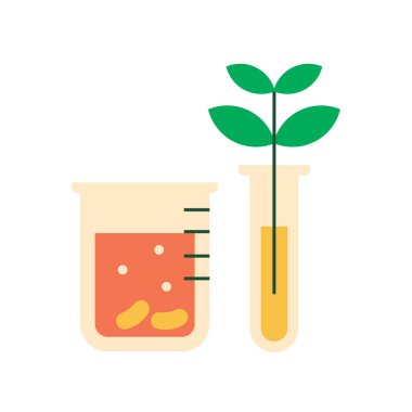 lab düz ikon vektör illüstrasyonu