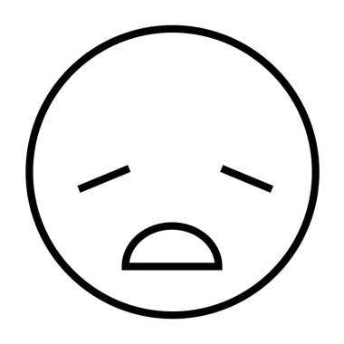 izole yüz ifade simgesi vektör illüstrasyon tasarımı