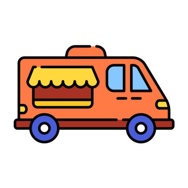 Beyaz arka planda izole edilmiş basit bir kamyon simgesi. ulaşım sembolü