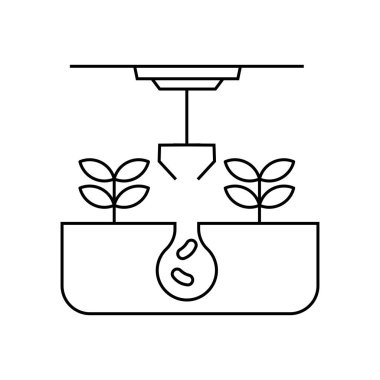 bitki simgesi vektör illüstrasyonu