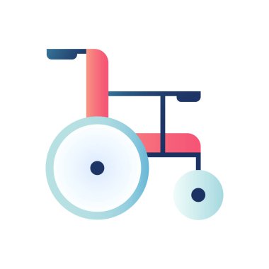 Sandalye Simgesi, vektör illüstrasyonu 